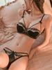 "Princess Style Lace Embroidered Bra Set with Underwire for Petite Figures"