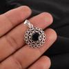 Black Onyx Gemstone 925 Sterling Silver Artisan Jewelry Pendant 1.14" For Party CP-30-21