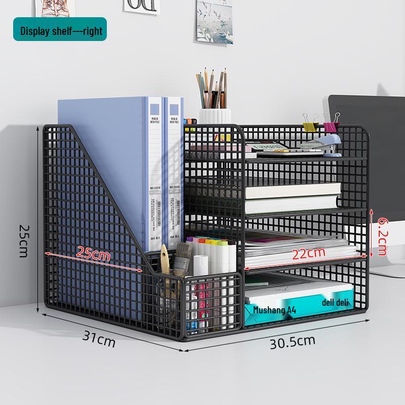 Multi-Layer Office Desk Organizer and File Storage Rack