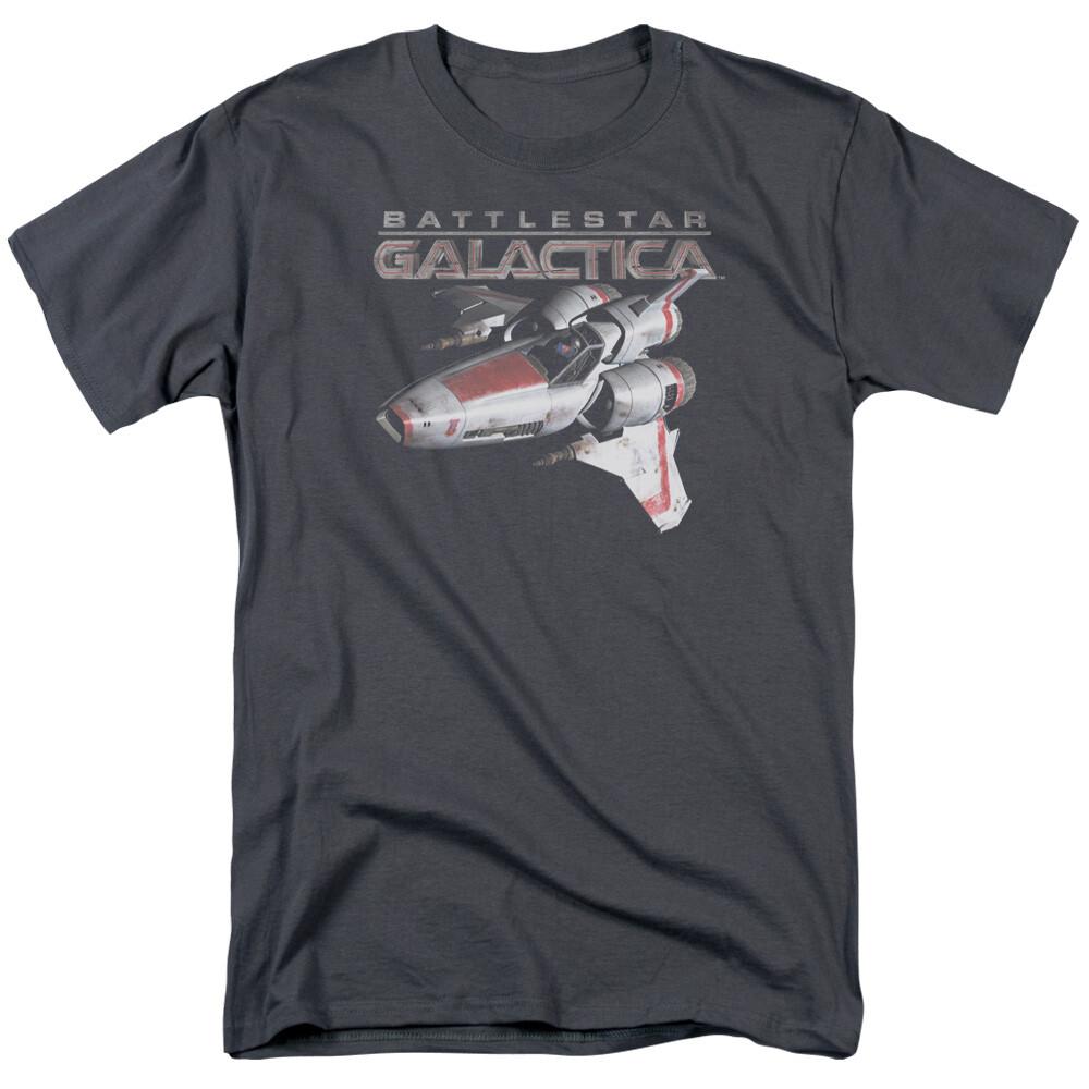 Battlestar Galactica Mark II Viper T Shirt Licensed Sci-Fi TV Show Tee Charcoal XXXXL