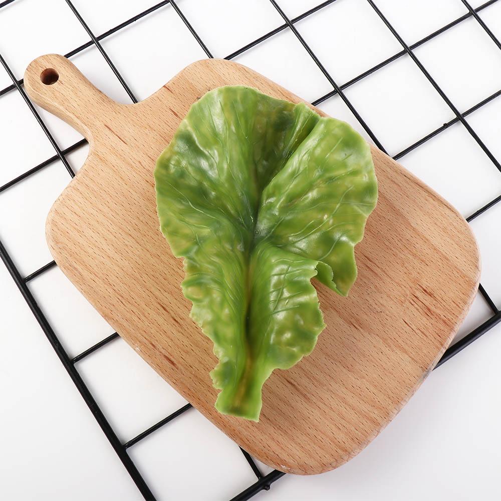 Lifelike Kitchen Decor Simulation Lettuce Leaves Kids Toy Vegetable Model Lettuce Adornment