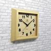 Santel Square Wall Japanese-made Clock, Natural, QL696-NA