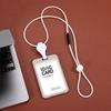 Double-Sided Transparent ID Card and Badge Holder with Round Silicone Lanyard
