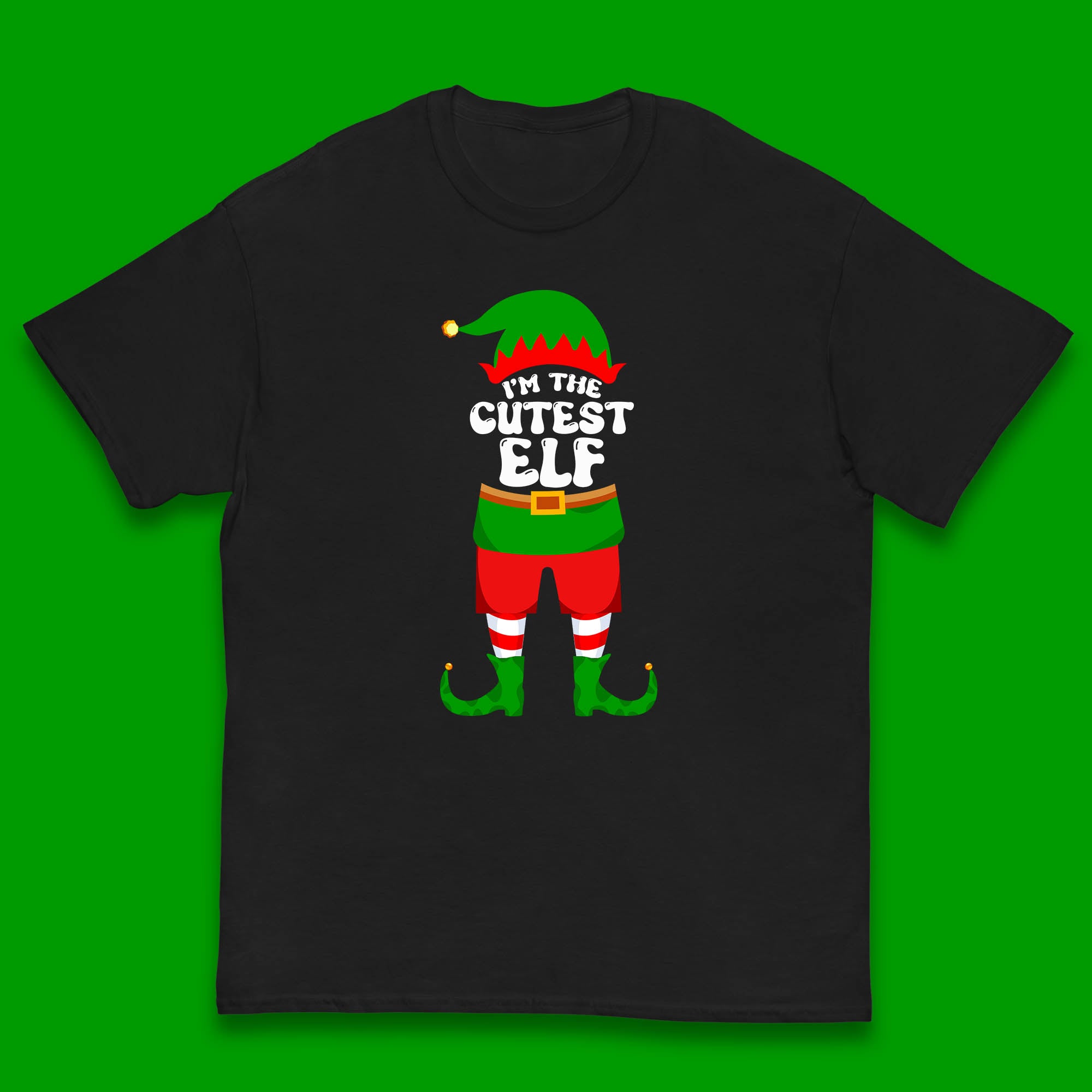 I m The Cutest Elf Christmas Kids T Shirt Christmas Elf Costume Top 130