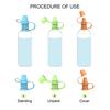 Food Grade Silicone Bottle Mouth Leak Proof Bottle Top Spout No Spill Flow Control Valve Water Bottle Top Spout Adapter Replacement