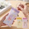 Soft Sun Glasses Pouch PU Leather Eyewear Storage Bags Reading Glasses Bag  for Women Girls