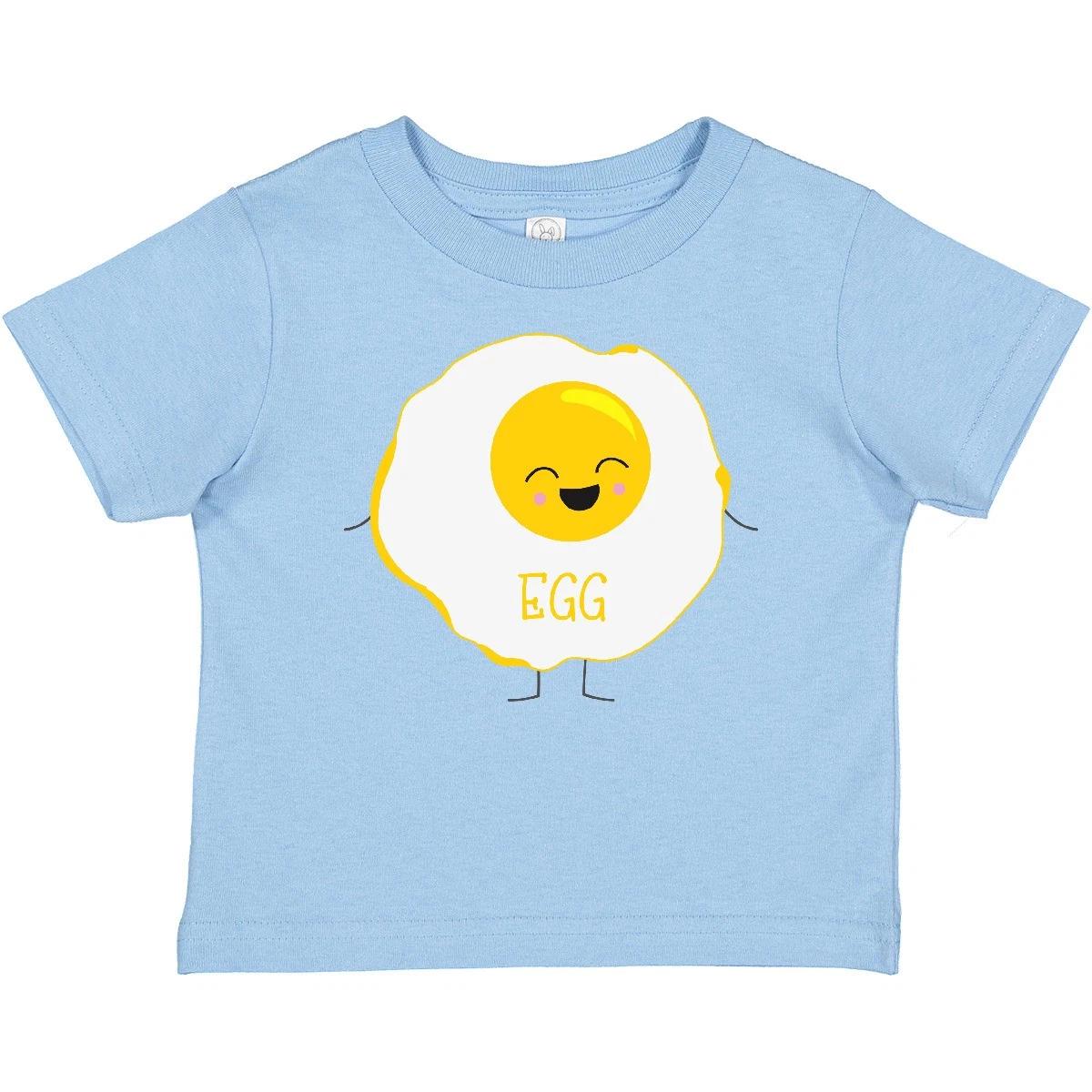 Inktastic Cute Kawaii Fried Egg Baby T-Shirt Bacon Eggs Halloween Food Matching 160