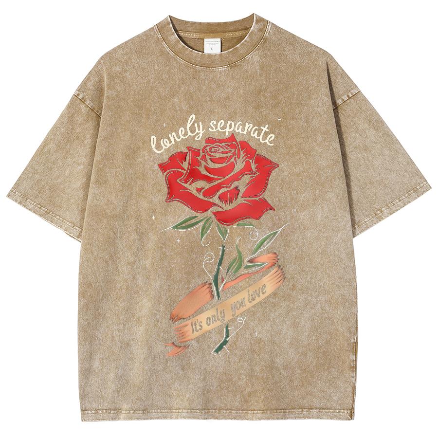 

Футболка женская с романтическим принтом в виде розы, модная, с короткими рукавами, с яркими особенностями, свободная футболка, базовые модели XL