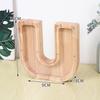 Alphabet Wooden & Acrylic Piggy Bank for Kids - Transparent Animal Design