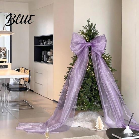 Extra Large Bows Christmas Tree Styling Inch 79x20 for Event Giant Bow Topper Oversized Tulle Decorative Special Occasions Ornament