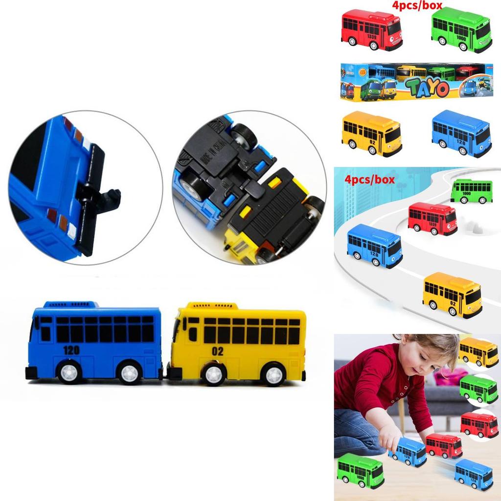 Hochwertiger Minibus in neun Farben mit funktionierenden Türen Lernspielzeug-Set