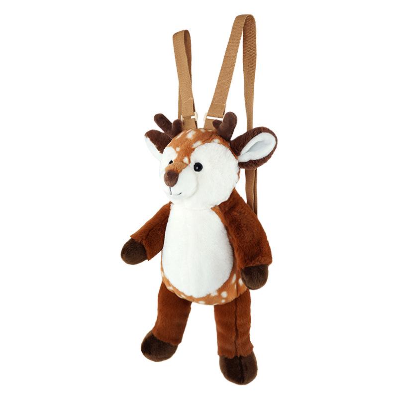 Animal Friends Plush Backpack: Sloth, Lemur, Lion, Giraffe, Lamb