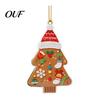 Unique Car Interior Decorations Gingerbread Christmas Tree Pendant, Double-sided Acrylic Hanging Ornament for Whimsical Man Decor Holiday Home