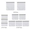 10Pcs Sealing Food Storage Bags Extra Thick Seal Freezer Bag Zipper Food Pouch Sandwich Bags Reusable Kitchen Travel Picnic