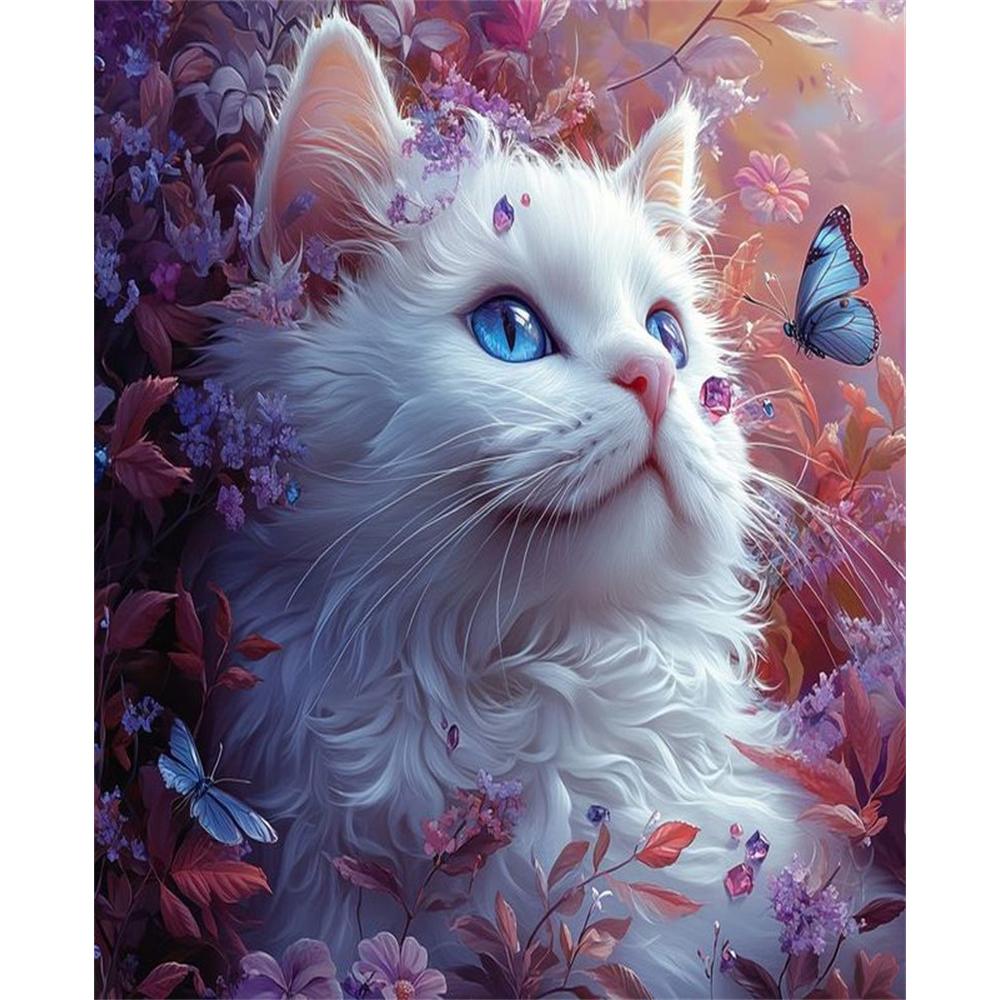 5D Diamond Painting Set Cats Animals Diamond Rhinestones Paintings Diy Crystal Gift Full Square Round Drill Home Decor