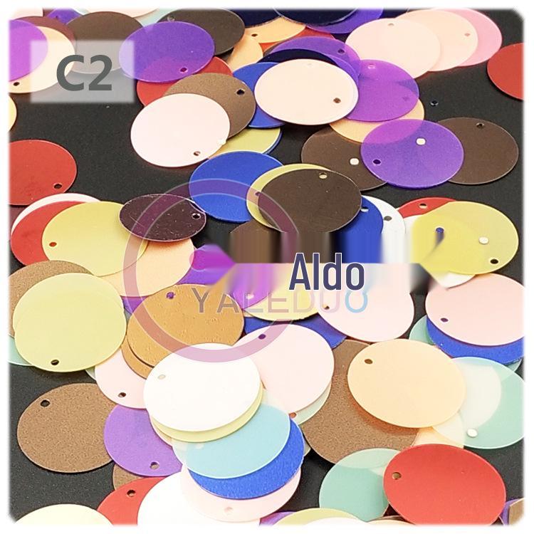 

Матовые круглые пайетки ПВХ 15 мм для сценических костюмов и DIY-поделок 500g/pack, 15mm Matte