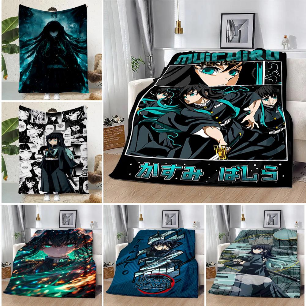 Printed Blanket, Picnic Blankets, Muichiro Tokito Warm Blanket, Soft and Comfortable Blanket, Birthday Gift for Home Travel