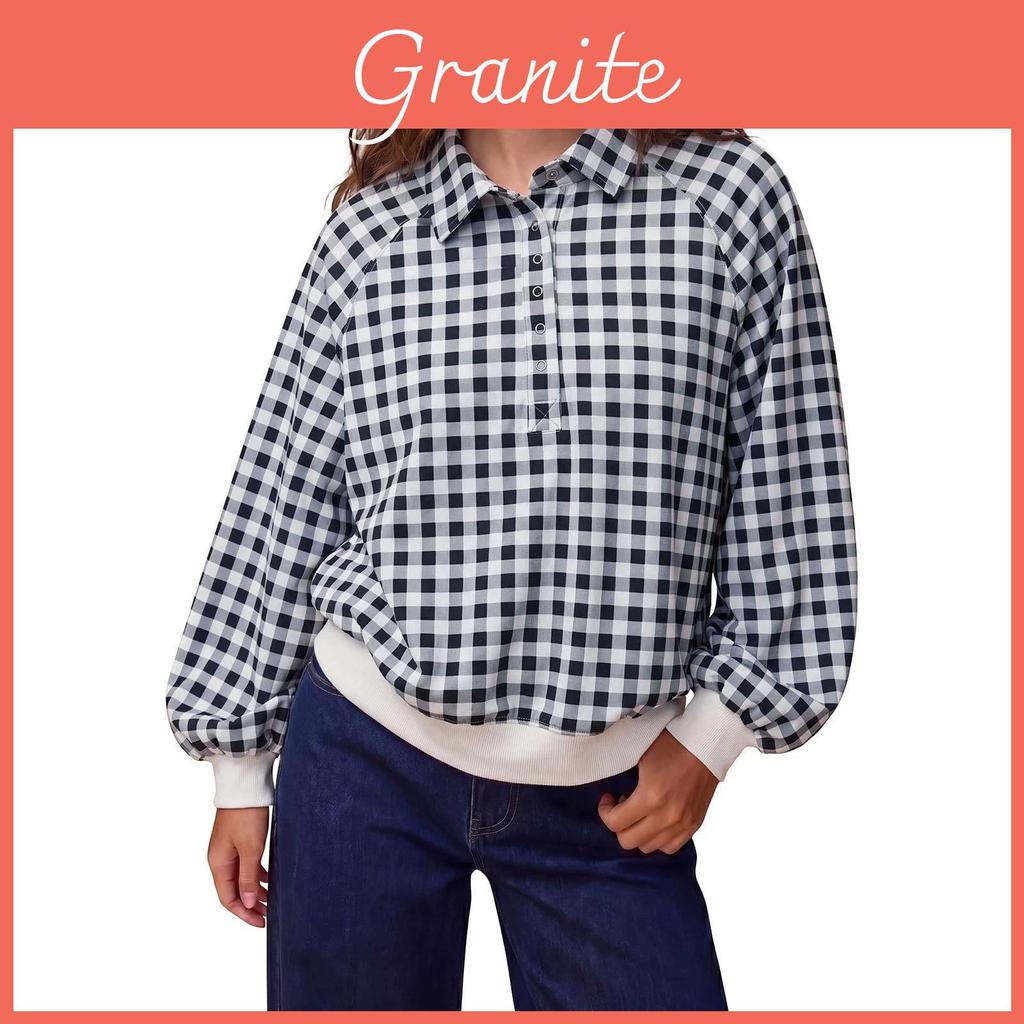 Maglione a collo alto a quadri in misto cotone da donna a maniche lunghe, stile casual autunnale