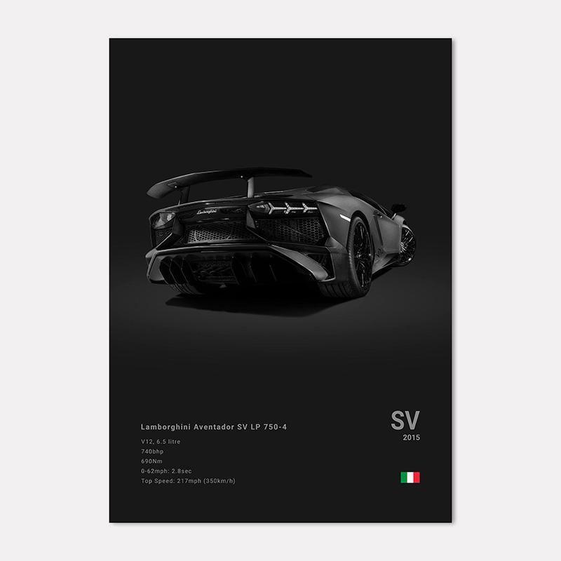Famous Cars LP 640 Canvas Wall Art Print Poster Aventador URUS VENENO Decoration Mural Modern Home Decor Birthday Gift Unframed