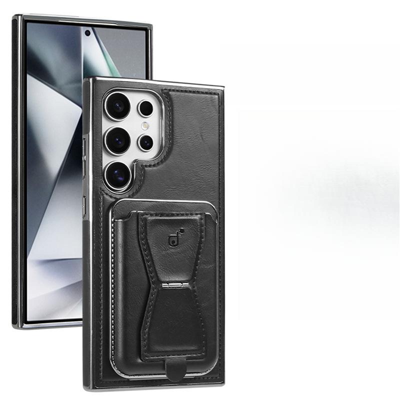 

Подходит для чехла для мобильного телефона Samsung S24 Ultra, магнитный карман для карт, подставка, чехол из натуральной кожи для деловых мужчин Galaxy23plus Samsung Galaxy S24 Ultra