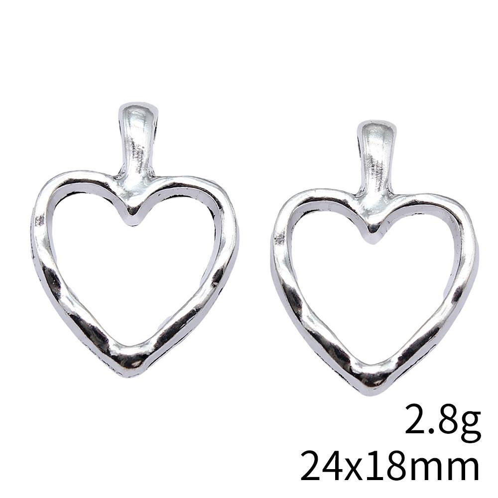 Back To School Charm Bracelet Hollow Peach Heart Charms Pendant Ornaments For Home Male Pendant