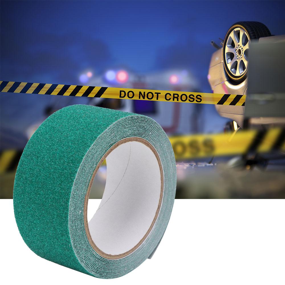 Quartz Sand Non Slip Tape Floor Stair Step Anti Slip Safety PVC Tape Adhesive 5m (Green)