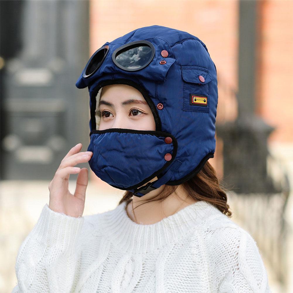 Winter Cycling Glasses Ear Protection Face Protection Hat Thickened Wind-proof Hat
