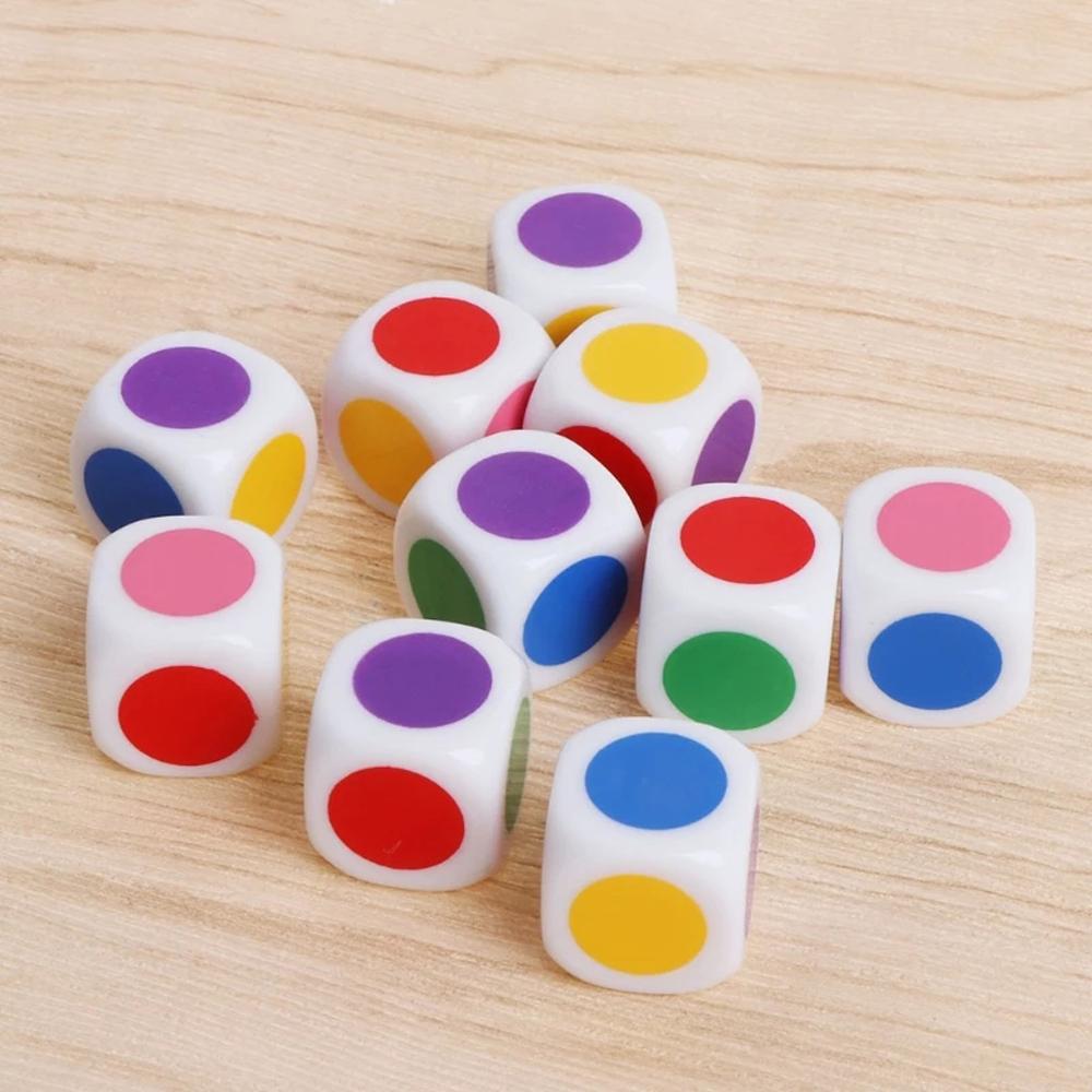 Party Educational Toys 5Pcs/Lot Puzzle Game Acrylic 16 Mm Dices Six Sided White Color Cube Dice