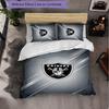 Set Biancheria da Letto 3 Pezzi in Microfibra con Motivo Las Vegas Raiders Decorazione Copripiumino per Camera da Letto Uso Domestico