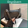 Stylish Minimalist Black White Or Silver Shoulder Bag For Women With Unique Design And Soft Material