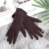 Women Windproof Thicken Driving Mittens Plus Velvet Skiing Gloves Touch Screen Gloves