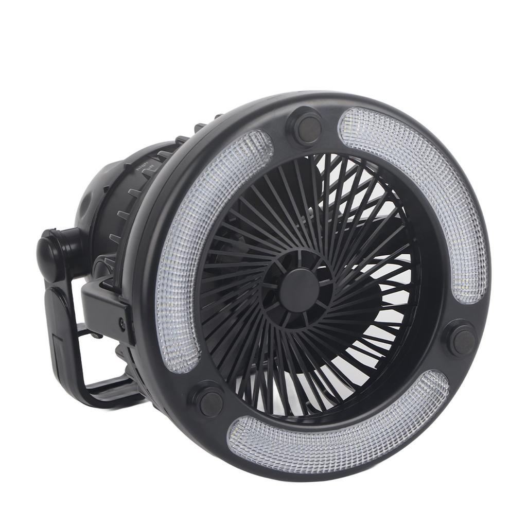ABS Lightweight 18LED Portable Multifunction Outdoor Camping Tent Fan Light with Hook