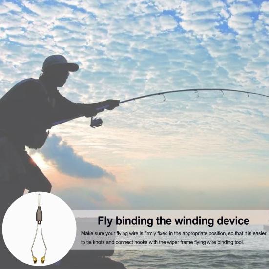 Fishing Bobbin Holder Fly Tying Tool Smooth Surface Compact Portable Adjustable Fly Tying Bobbin Holder Fishing Tackle
