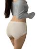 Cotton Shorts with Lace Gentle On Size L [conghuan] Women's Trim, Sexy, Non-Tight Fit, Skin, Fade-Resistant, Breathable, Stretchy, Gray,
