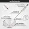 Stainless Steel Kitchen Strainer, Skimmer Ladle for Cooking & Frying, Wire Mesh Spoons with Long Handle