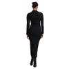 Urban Classics Womens/Ladies Ribbed Mock Neck Long-Sleeved Dress