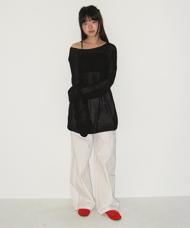 RONRON Summer Loose Fit Pullover Black