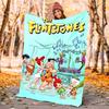 Flintstones Flannel Blanket Soft Warm All-Season Throw, Design for Camping, Car Travel, Hiking Sofa, Bed, Office Perfect Gift for Parties