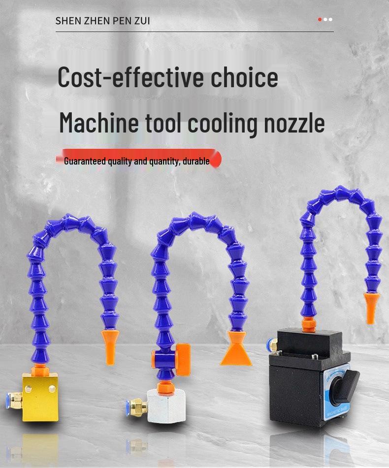 Adjustable Magnetic Base Air Nozzle with Universal Gooseneck Tube