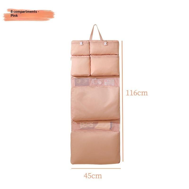 Portable Foldable Travel Hanging Storage Bag Multi Pocket Organizer For Clothes Accessories Space Saving Luggage