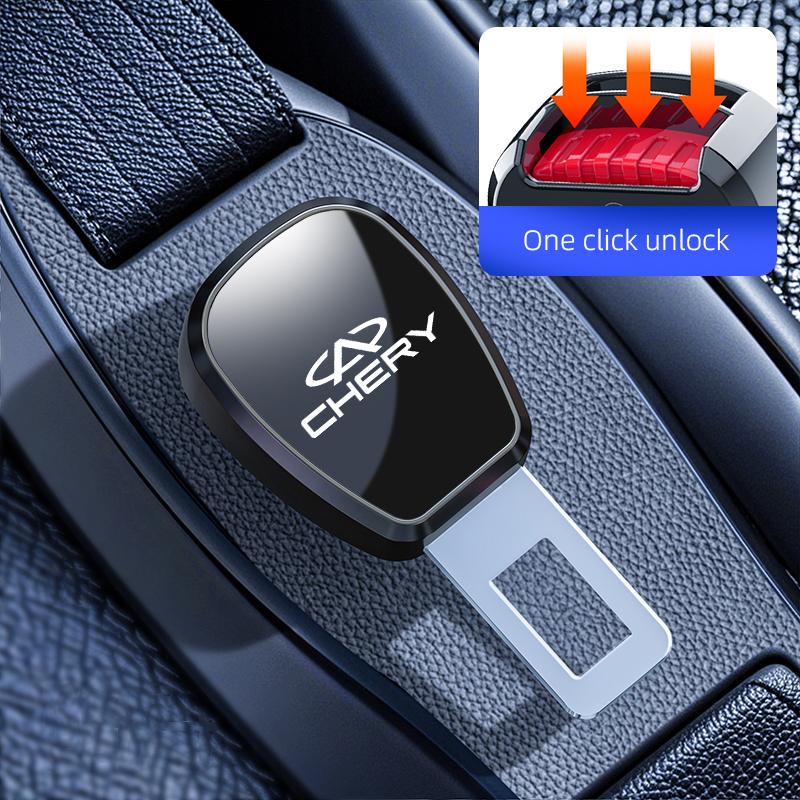 

Car Seat Belt Clip Extender Metal Badge Lock Buckle For Chery Omoda Tiggo 7 Pro 4 3 Fulwin 2 Arrizo 6 QQ 5x X1 5 8 T11 3 5 Gx чорний