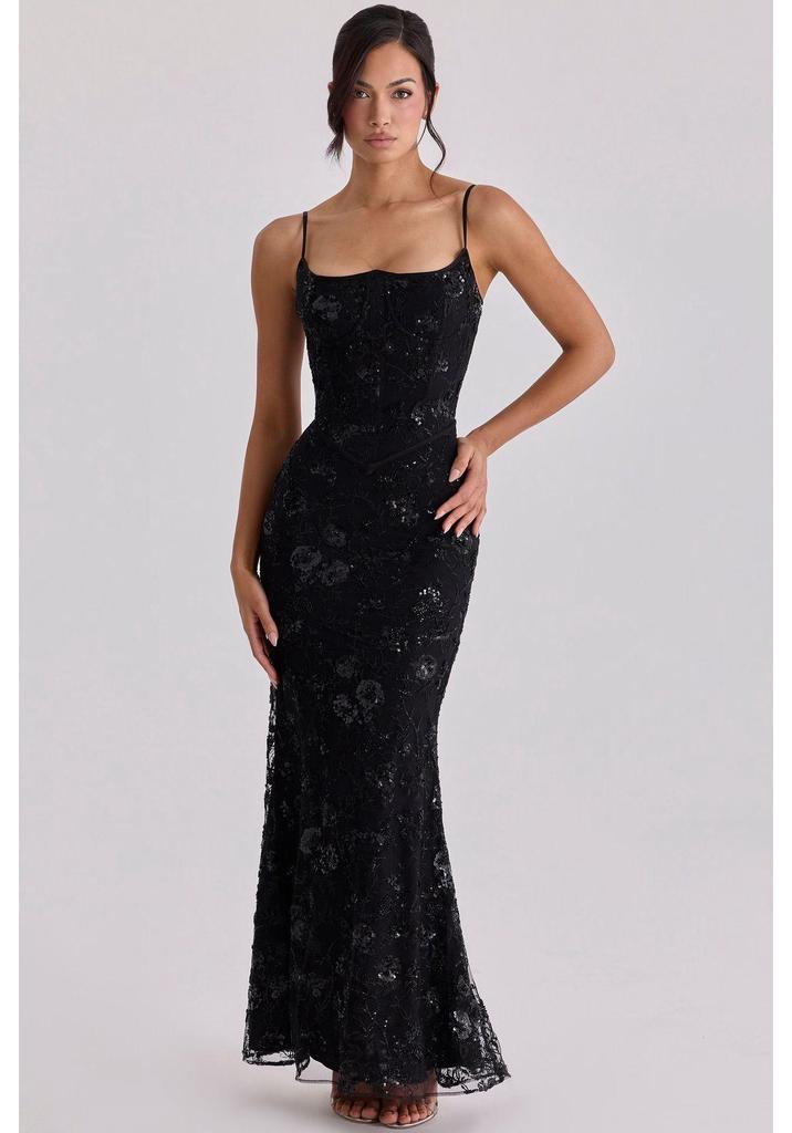 2026 Abito Elegante con Lacci e Schiena Scoperta Slim-fit da Donna