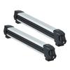 Ski & Snowboard Roof Rack, Carry up to 6 Pairs of Skis or 4 Snowboards, 2 PCS Aluminum Universal Car Roof Rack with Lock & Rubber Padding, Carrier for