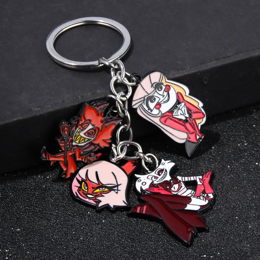 Hazbin Hotel Keychain With Zinc Alloy Charms For Anime Fans And Collectors
