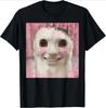 Sad Cat Print TShirt for Women Summer Humorous Fashion Casual Loose Harajuku Tops Crew Neck Short Sleeve Tshirts Unisex