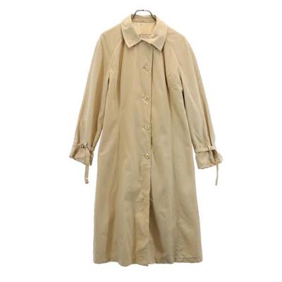 70s 80s Vintage RAINSKINS Stainless Collar Coat 18 Beige Biggs Women Used