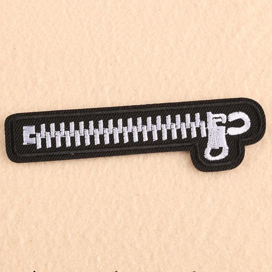 Aplicație DIY Decorațiune cu Fermoar Insignă Cusută pentru Îmbrăcăminte Accesorii Haine Petice