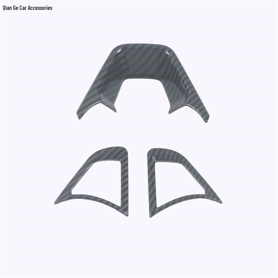 Carbon Fiber Texture Interior Mod Kit for Ford Edge 2020: Door Bowl, Glass Switch, Steering Wheel, Glove Box