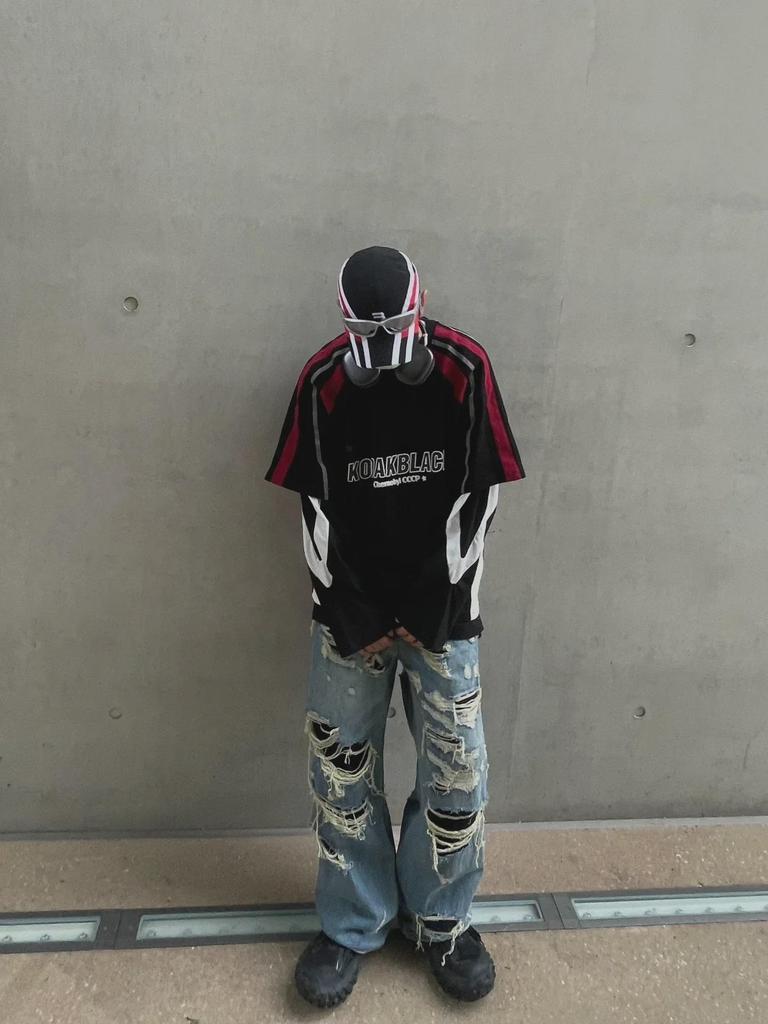 American Retro Black & Red Racing Suit Short-Sleeve T-Shirt - Trendy Motorcycle Style