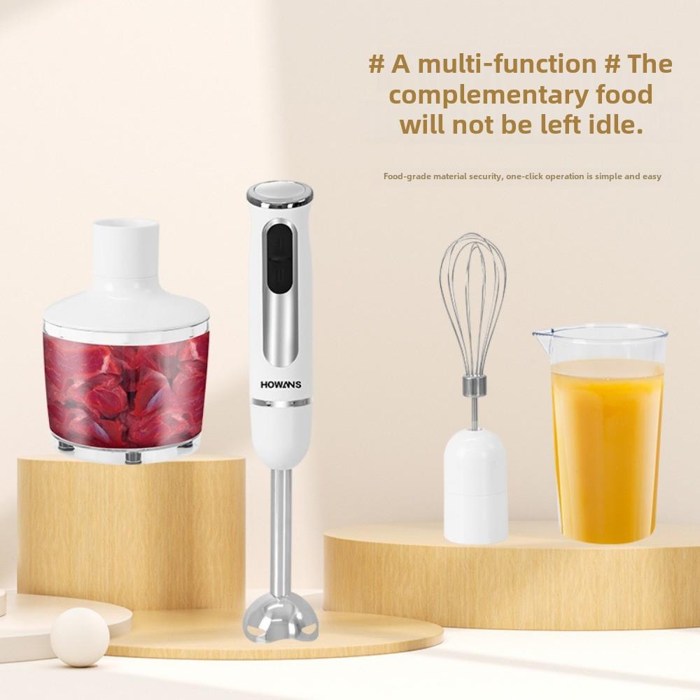 Household Cooking Stick Set Multifunctional Handheld Meat Grinder Stainless Steel Knife Head Small Baby Food Juicer